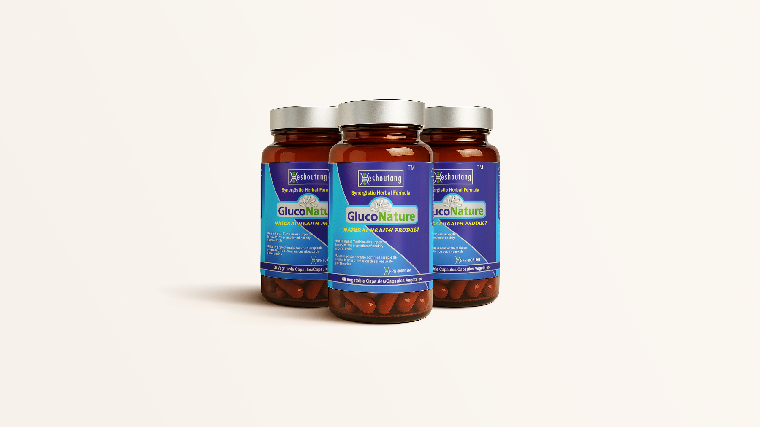 Gluconature (Economical Pack) - Treatment for 30 days (3 bottles)